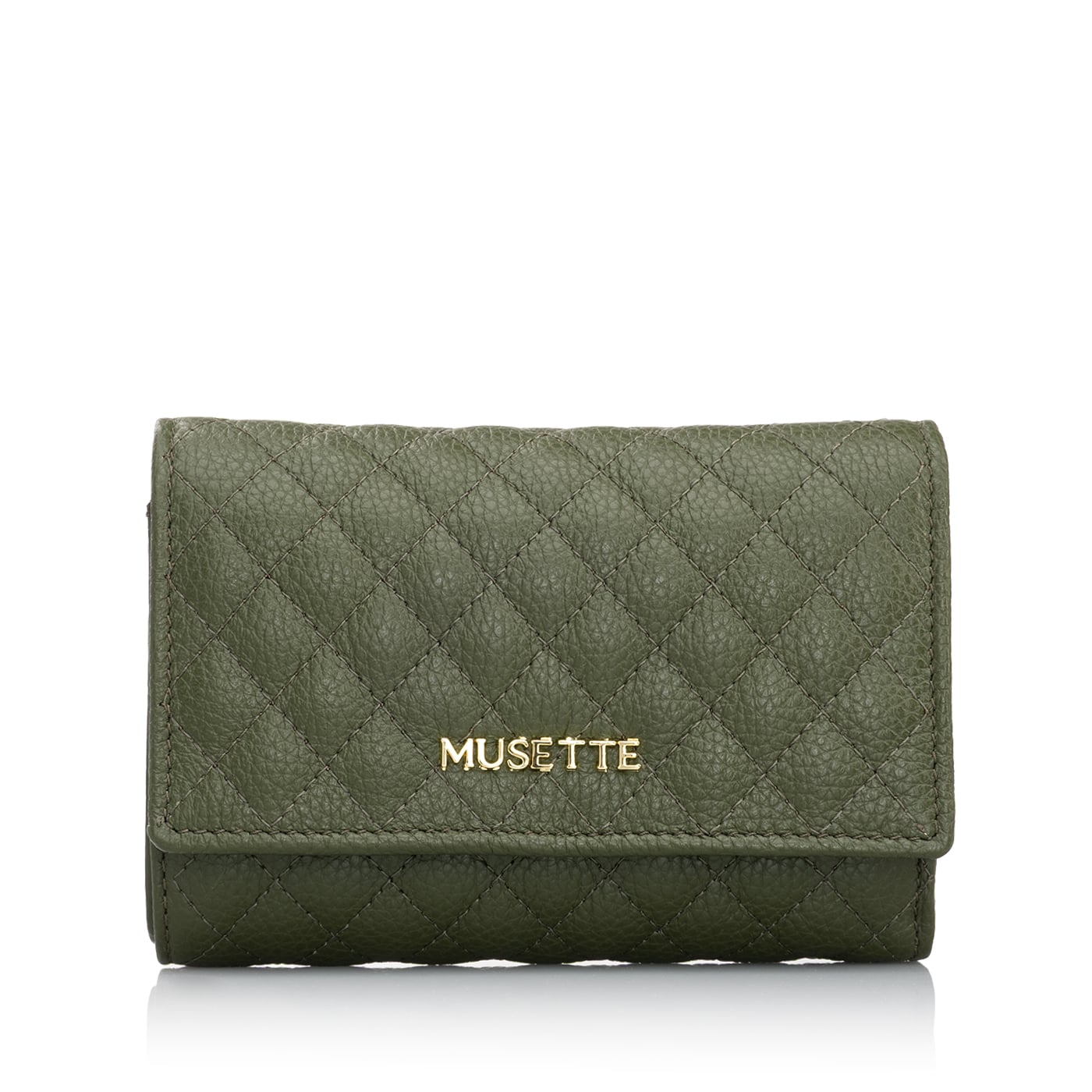 Portofel MICHELLE MATLASAT - verde