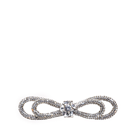 CRYSTAL BOW ACCESSORY - silver